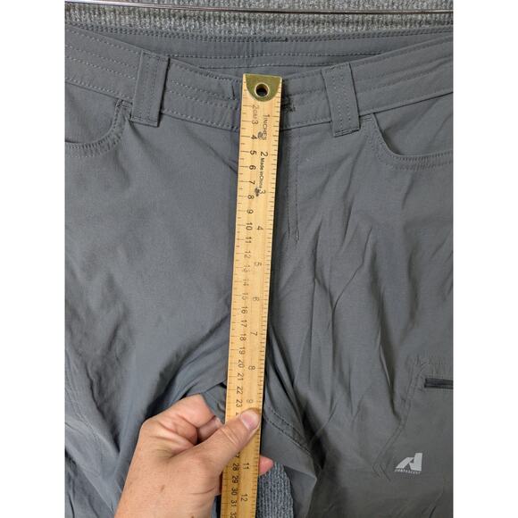 Eddie Bauer First Ascent Capri Pants Womens 2 Cinch Cargo Stretch Nylon Zip - Picture 7 of 13